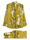 Olivia Von Halle Lila Chanson Animal-print Pyjama (set Of Two) In Multi