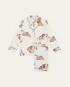 Olivia Von Halle Lila Cora Fish-print Silk Pajama Set