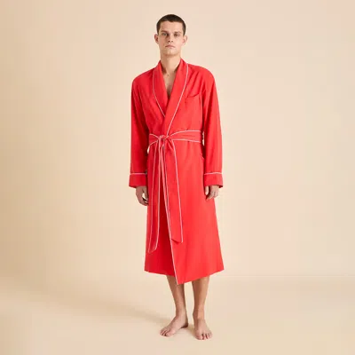 Olivia Von Halle Mescal Crimson Red Robe