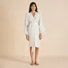 Olivia Von Halle Mimi Ivory Robe In Ivory
