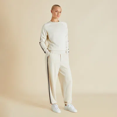 Olivia Von Halle Missy Alaska Ivory Tracksuit In White