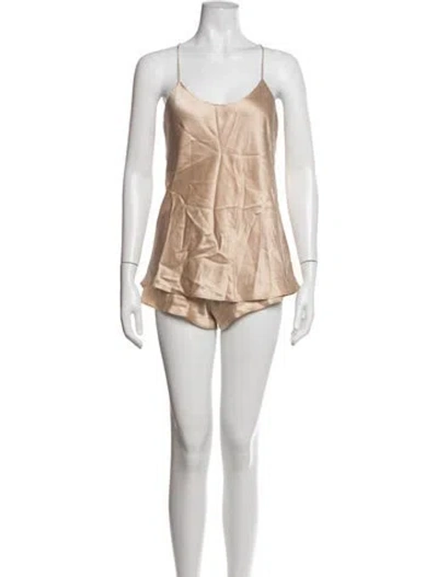 Pre-owned Olivia Von Halle Pajamas In Neutrals