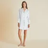 OLIVIA VON HALLE POPPY IVORY OYSTER NIGHTSHIRT