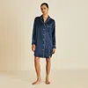 OLIVIA VON HALLE POPPY NAVY NIGHTSHIRT