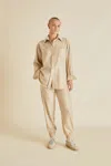 Olivia Von Halle Radziwill Muscat Beige Tracksuit In Beige
