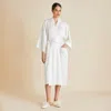 Olivia Von Halle Sabine Ivory Pearl Robe In Ivory