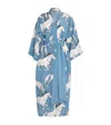 Olivia Von Halle Silk Amaya Cordelia Robe In Blue