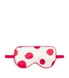 Olivia Von Halle Silk Audrey Eye Mask In Red