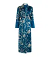 Olivia Von Halle Silk Capability Periwinkle Robe