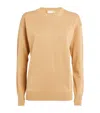 Olivia Von Halle Silk-cashmere Carmel Tracksuit In Beige