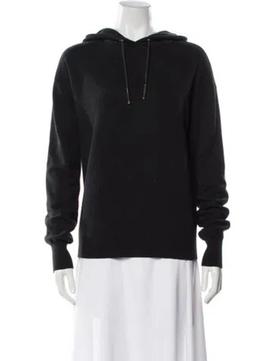 Pre-owned Olivia Von Halle Silk Crew Neck Hoodie In Multi