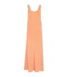 Olivia Von Halle Silk Dali Nightdress In Orange