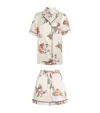 Olivia Von Halle Silk Ingo Cora Pyjama Set In Neutral
