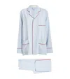 Olivia Von Halle Silk Laurent Pyjama Set In Blue