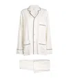 Olivia Von Halle Silk Laurent Pyjama Set In Ivory