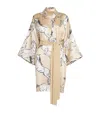 Olivia Von Halle Silk Mimi Clementine Robe In Gold