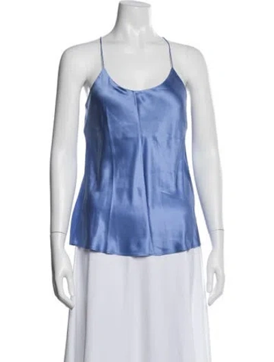 Pre-owned Olivia Von Halle Silk Pajamas In Blue