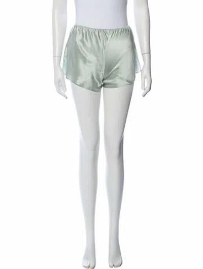 Pre-owned Olivia Von Halle Silk Pajamas In Green