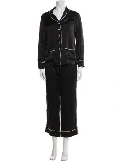 Pre-owned Olivia Von Halle Silk Pajamas In Multi