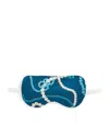 Olivia Von Halle Silk Pearls Audrey Eye Mask In Blue