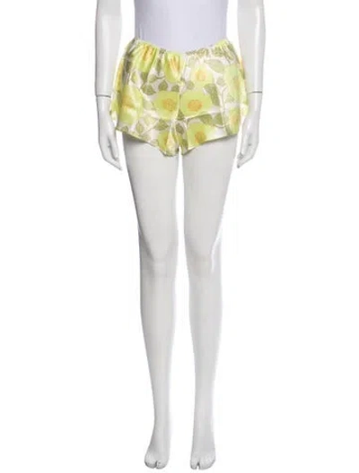 Pre-owned Olivia Von Halle Silk Printed Pajamas In Multi