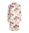 Olivia Von Halle Celeste Maugham Ivory Floral Nightshirt
