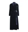 Olivia Von Halle Capability Eclipse Navy Robe In Blue