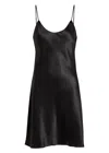 Olivia Von Halle Venus Silk Night Dress In Black