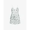 Olivia Von Halle Womens Elle Seashell-print Silk Pyjama Set Cowrie