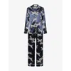 Olivia Von Halle Womens  Lila Zizi Silk-satin Pyjama Set In Black