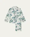 Olivia Von Halle Yves Floral-print Silk Twill Pajama Set In Caldwell
