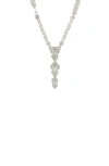 Olivia Welles Abigail Deco Necklace In Metallic