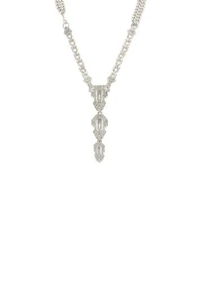 Olivia Welles Abigail Deco Necklace In Metallic