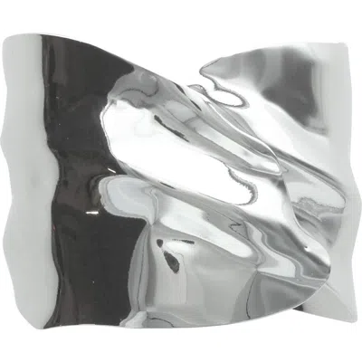 Olivia Welles Abstract Cuff Bracelet In Metallic