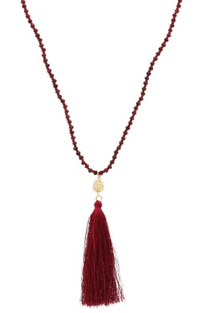 Olivia Welles Alaina Tassel Pendant Necklace