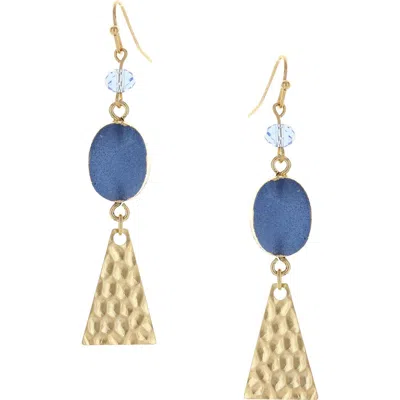 Olivia Welles Alessia Drusy Beaded Drop Earrings In Neutral