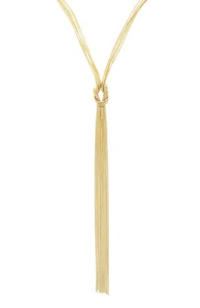Olivia Welles All Tied Up Necklace In Gold