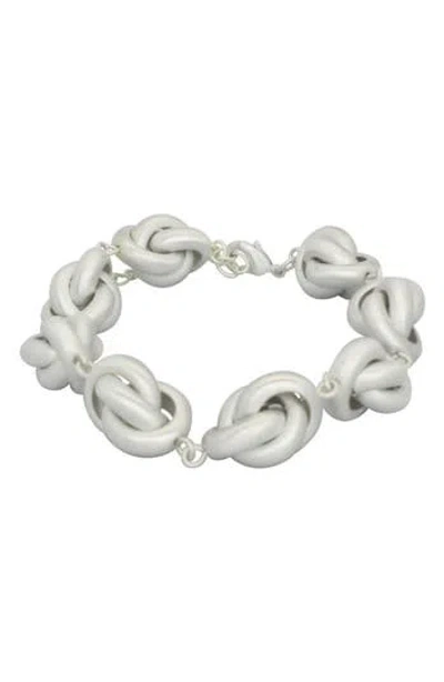 Olivia Welles Amberlyn Link Bracelet In Silver