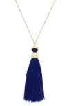 OLIVIA WELLES ANISSA TASSEL PENDANT NECKLACE