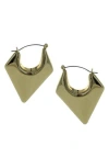 Olivia Welles Aria Geometric Hoop Earrings
