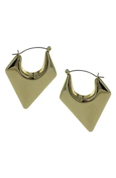 Olivia Welles Aria Geometric Hoop Earrings