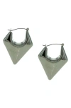 Olivia Welles Aria Geometric Hoop Earrings