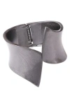 Olivia Welles Aurelia Hinged Bracelet In Gray