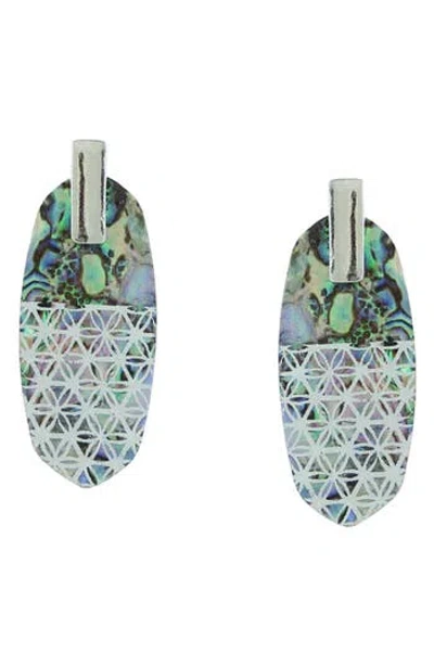 Olivia Welles Ava Drop Earrings In Green