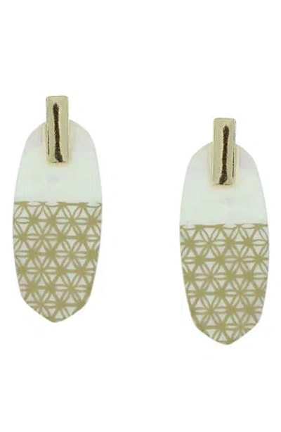 Olivia Welles Ava Drop Earrings In Red