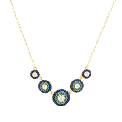 Olivia Welles Bailey Beaded Necklace In Gold