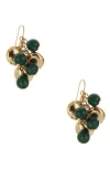 Olivia Welles Bead Cluster Drop Earrings In Multi