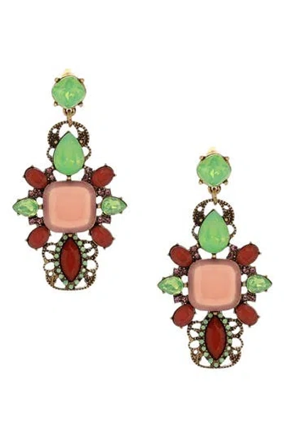 Olivia Welles Beila Collage Drop Earrings In Multi