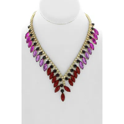 Olivia Welles Berry Dive Necklace In Multi