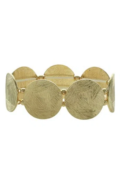 Olivia Welles Birdie Stretch Bracelet In Gold